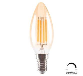 ΛΑΜΠΤΗΡΑΣ LED FILAMENT 4W E14 3000K ΧΡΥΣΟ DIMMABLE HM4048.02 |  Βιτρίνες - Έπιπλα εισόδου στο espiti