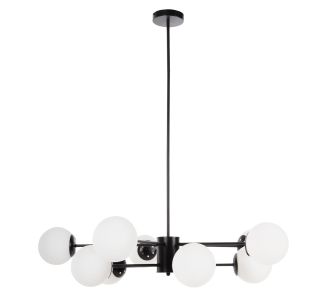 ΦΩΤΙΣΤΙΚΟ ΟΡΟΦΗΣ ΚΡΕΜΑΣΤΟ HM4170 ΜΑΥΡΟ ΜΕΤΑΛΛΟ ΛΕΥΚΟ ΓΥΑΛΙ Φ90x97,5Υεκ |  Οροφής στο espiti