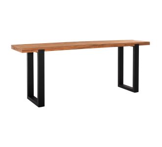 ΚΟΝΣΟΛΑ SHIRE HM9800 ΑΝΑΚΥΚΛΩΜΕΝΟ ΞΥΛΟ TEAK-ΜΑΥΡΕΣ ΜΕΤΑΛΛΙΚΕΣ ΒΑΣΕΙΣ 240x50x90Yεκ |  Μπουφέδες στο espiti