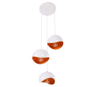 ΦΩΤΙΣΤΙΚΟ ΟΡΟΦΗΣ 3-ΦΩΤΟ HM4166.02 ΜΕΤΑΛΛΙΚΕΣ ΣΦΑΙΡΕΣ ΛΕΥΚΟ-ΠΟΡΤΟΚΑΛΙ Φ20x112Υ |  Οροφής στο espiti