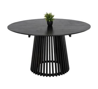 ΤΡΑΠΕΖΙ ΤΡΑΠΕΖΑΡΙΑΣ FRANTZ HM9457.12 ΜΑΣΙΦ MINDI ΞΥΛΟ ΣΕ ΜΑΥΡΟ Φ150x75Υεκ |  Τραπεζάκια σαλονιού στο espiti