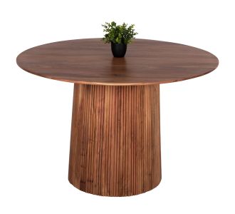 ΤΡΑΠΕΖΙ ΤΡΑΠΕΖΑΡΙΑΣ ΣΤΡΟΓΓΥΛΟ GROOT HM9684 ΜΑΣΙΦ ΞΥΛΟ ΑΚΑΚΙΑΣ ΣΕ ΦΥΣΙΚΟ Φ120x79Υεκ |  Τραπέζια στο espiti