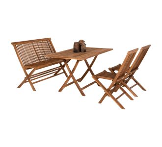 ΣΕΤ ΤΡΑΠΕΖΑΡΙΑΣ ΕΞΩΤ. ΧΩΡΟΥ 4ΤΜΧ KENDALL HM11953 ΜΑΣΙΦ ΞΥΛΟ TEAK ΦΥΣΙΚΟ |  Σετ τραπεζαρία κήπου στο espiti