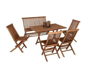 ΣΕΤ ΤΡΑΠΕΖΑΡΙΑΣ ΕΞΩΤ. ΧΩΡΟΥ 6ΤΜΧ KENDALL HM11954 ΜΑΣΙΦ ΞΥΛΟ TEAK ΦΥΣΙΚΟ |  Σετ τραπεζαρία κήπου στο espiti