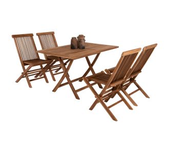 ΣΕΤ ΤΡΑΠΕΖΑΡΙΑΣ ΕΞΩΤ. ΧΩΡΟΥ 5ΤΜΧ KENDALL HM11955 ΜΑΣΙΦ ΞΥΛΟ TEAK ΦΥΣΙΚΟ |  Σετ τραπεζαρία κήπου στο espiti