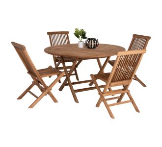 ΣΕΤ ΤΡΑΠΕΖΑΡΙΑΣ ΕΞΩΤ. ΧΩΡΟΥ 5ΤΜΧ KENDALL HM11956 ΜΑΣΙΦ ΞΥΛΟ TEAK ΦΥΣΙΚΟ |  Σετ τραπεζαρία κήπου στο espiti