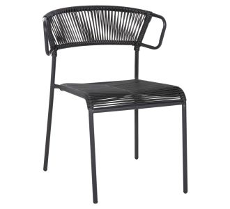 ΚΑΡΕΚΛΑ SUKI HM6053.02 ΜΕΤΑΛΛO KAI ΣΥΝΘΕΤΙΚΟ RATTAN ΣΕ ΜΑΥΡΟ 54x62x80Υεκ |  Πολυθρόνες κήπου στο espiti