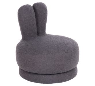 ΣΚΑΜΠΟ ΜΕ ΠΛΑΤΗ ΠΕΡΙΣΤΡΕΦΟΜΕΝΟ FRIVO HM9774.01 ΓΚΡΙ TEDDY ΥΦΑΣΜΑ 51x51x61Υεκ |  Πολυθρόνες σαλονιού στο espiti