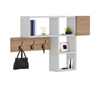 ΚΡΕΜΑΣΤΡΑ ΕΙΣΟΔΟΥ ΜΕ ΡΑΦΙΑ HARLAN HM8973.12 ΜΕΛΑΜΙΝΗ ΣΕ SONAMA-ΛΕΥΚΟ 99,5x15x61Υεκ. |  Βιτρίνες - Έπιπλα εισόδου στο espiti