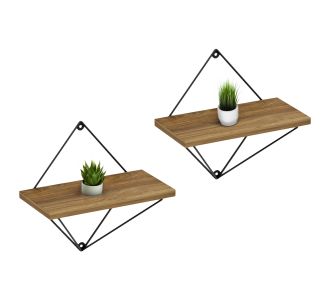 ΣΕΤ ΡΑΦΙΑ ΤΟΙΧΟΥ ZANNARD HM8929.11 ΜΕΤΑΛΛΟ ΜΑΥΡΟ-ΜΕΛΑΜΙΝΗ ΦΥΣΙΚΟ 30x14x30Υ εκ. |  Ραφιέρες τοίχου στο espiti