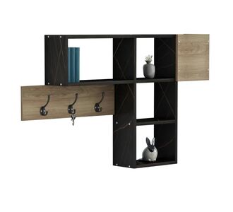 ΚΡΕΜΑΣΤΡΑ ΕΙΣΟΔΟΥ ΜΕ ΡΑΦΙΑ HARLAN HM8973.13 ΜΕΛΑΜΙΝΗ ΣΕ ΦΥΣΙΚΟ-ΜΑΥΡΟ ΜΑΡΜΑΡΟ 99,5x15x61Υεκ |  Βιτρίνες - Έπιπλα εισόδου στο espiti