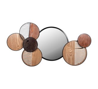 ΚΑΘΡΕΠΤΗΣ ΤΟΙΧΟΥ ΣΤΡΟΓΓΥΛΟΣ DAVION HM4217 MDF-BLACK METAL 123x5x63Υεκ. |  Καθρέπτες στο espiti