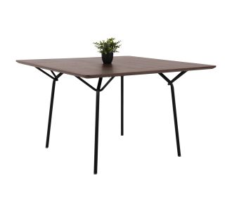 ΤΡΑΠΕΖΙ ΤΡΑΠΕΖΑΡΙΑΣ TRENK HM9614.02 MDF ΜΕ ΚΑΠΛΑΜΑ ΔΡΥΟΣ ΚΑΡΥΔΙ-ΜΑΥΡΟ ΜΕΤΑΛΛΟ 120x120x75Υεκ. |  Τραπέζια στο espiti