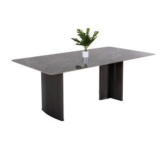 ΤΡΑΠΕΖΙ ΤΡΑΠΕΖΑΡΙΑΣ HEFF HM9766.01 12mm ΚΕΡΑΜΙΚΗ ΕΠΙΦΑΝΕΙΑ-MDF & ΜΕΤΑΛΛΟ 200x100x76Υεκ |  Τραπέζια στο espiti