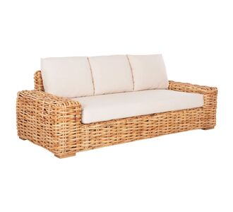 ΚΑΝΑΠΕΣ ΤΡΙΘΕΣΙΟΣ ΕΞ.ΧΩΡΟΥ TROPEL HM9808 ΞΥΛΟ MANGO-RATTAN ΦΥΣΙΚΟ-ΛΕΥΚΑ ΜΑΞΙΛΑΡΙΑ 216x88x85Υεκ |  Καναπέδες - Καρέκλες  στο espiti