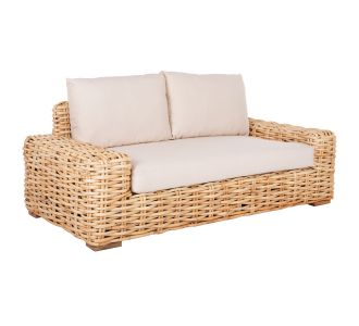 ΚΑΝΑΠΕΣ 2-ΘΕΣΙΟΣ TROPEL HM9809 ΞΥΛΟ MANGO-RATTAN ΦΥΣΙΚΟ-ΛΕΥΚΑ ΜΑΞΙΛΑΡΙΑ 192x88x70-85Υεκ. |  Καναπέδες - Καρέκλες  στο espiti