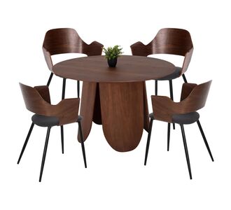 ΣΕΤ ΤΡΑΠΕΖΑΡΙΑ ΕΣΩΤ. ΧΩΡΟΥ 5ΤΜΧ HM11964 ΤΡΑΠΕΖΙ DENTY & 4 ΚΑΡΕΚΛΕΣ VELP |  Σετ τραπεζαρίες στο espiti