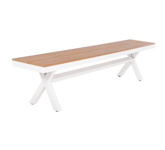 ΠΑΓΚΑΚΙ ΑΛΟΥΜΙΝΙΟΥ TAWNEE HM6040.02 ΛΕΥΚΟ-POLYWOOD ΚΑΘΙΣΜΑ ΦΥΣΙΚΟ 220x36x44,5Υεκ. |  Παγκάκια κήπου στο espiti