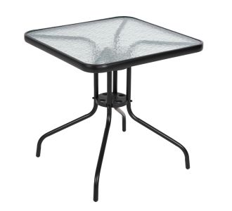 ΤΡΑΠΕΖΙ ΕΞΩΤ.ΧΩΡΟΥ FIGO HM5036.03 ΜΕΤΑΛΛΟ ΜΑΥΡΟ- ΓΥΑΛΙΝΗ ΕΠΙΦΑΝΕΙΑ 70Χ70Χ70Υεκ |  Τραπέζια κήπου στο espiti
