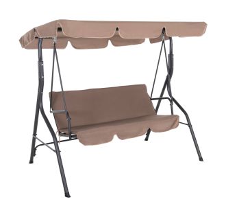 ΚΟΥΝΙΑ 3ΘΕΣΙΑ ΜΕ ΣΚΙΑΣΤΡΟ LIKID HM5979.02 ΜΕΤΑΛΛΟ ΓΚΡΙ-ΚΑΦΕ ΥΦΑΣΜΑ 174x110x200Υ |  Κούνιες στο espiti