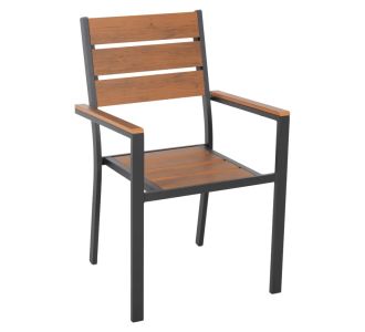 ΠΟΛΥΘΡΟΝΑ ΑΛΟΥΜΙΝΙΟΥ SAGA HM5981.03 ΑΝΘΡΑΚΙ-POLYWOOD ΣΕ ΦΥΣΙΚΟ 55x55x86Υεκ. |  Πολυθρόνες κήπου στο espiti