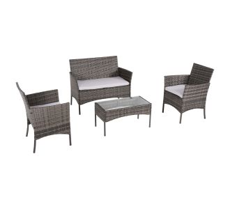 ΣΕΤ ΣΑΛΟΝΙ 4ΤΜΧ STASIA HM6089.02 ΣΥΝΘ.RATTAN ΓΚΡΙ-ΜΠΕΖ ΜΑΞΙΛΑΡΙΑ |  Σαλόνια κήπου στο espiti