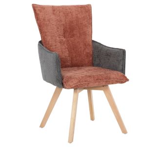 ΠΟΛΥΘΡΟΝΑΚΙ REX HM9847.06 ΚΕΡΑΜΙΔΙ-ΓΚΡΙ ΥΦΑΣΜΑ-ΞΥΛΟ ΟΞΙΑΣ ΠΟΔΙΑ 53x60x93Υεκ. |  Πολυθρόνες σαλονιού στο espiti