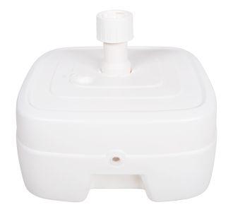 ΠΛΑΣΤΙΚΗ ΒΑΣΗ ΟΜΠΡΕΛΑΣ ΜΕ ΡΟΔΑ SOLBAS HM6113.01 ΛΕΥΚΗ- ΚΟΝΤΑΡΙ 33/50mm 46,5x23,5Υ |  Ομπρέλες κήπου στο espiti