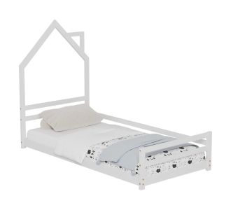 ΚΡΕΒΑΤΙ ΠΑΙΔΙΚΟ HOUSER HM676.03 τ.MONTESSORI ΞΥΛΟ ΠΕΥΚΟ ΛΕΥΚΟ- 190x90εκ |  Παιδικά έπιπλα στο espiti