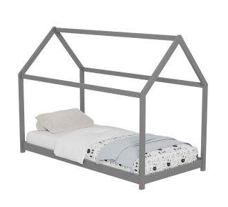 ΚΡΕΒΑΤΙ ΠΑΙΔΙΚΟ PEPE HM677.05 τ.MONTESSORI ΞΥΛΟ ΠΕΥΚΟ ΓΚΡΙ- 190x90εκ |  Παιδικά έπιπλα στο espiti