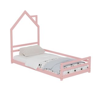 ΚΡΕΒΑΤΙ ΠΑΙΔΙΚΟ HOUSER HM676.06 τ.MONTESSORI ΞΥΛΟ ΠΕΥΚΟ ΡΟΖ- 190x90εκ |  Παιδικά έπιπλα στο espiti