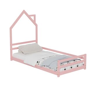 ΚΡΕΒΑΤΙ ΠΑΙΔΙΚΟ HOUSER HM676.06 τ.MONTESSORI ΞΥΛΟ ΠΕΥΚΟ ΡΟΖ- 190x90εκ |  Παιδικά έπιπλα στο espiti