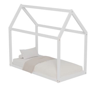 ΚΡΕΒΑΤΙ ΠΑΙΔΙΚΟ PEPE HM678.03 τ.MONTESSORI ΞΥΛΟ ΠΕΥΚΟ ΛΕΥΚΟ- 140x70εκ |  Παιδικά έπιπλα στο espiti