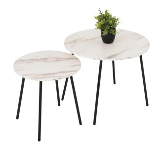 ΤΡΑΠΕΖΙΑ ΣΑΛΟΝΙΟΥ 2ΤΜΧ CUPPER HM9878.12 ΜΕΛΑΜΙΝΗ ΛΕΥΚΟ ΜΑΡΜΑΡΟ-ΜΑΥΡΟ ΜΕΤΑΛΛΟ |  Τραπέζια στο espiti