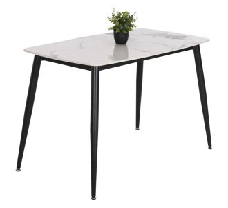 ΤΡΑΠΕΖΙ RAVEN HM9854.01 ΚΕΡΑΜΙΚΟ TOP ΛΕΥΚΟ ΜΑΡΜΑΡΟ-ΜΑΥΡΟ ΜΕΤΑΛΛΟ 117,5x67,5x76Υεκ. |  Τραπεζάκια σαλονιού στο espiti