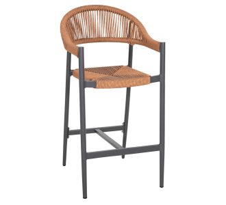 ΣΚΑΜΠΟ BAR ΑΛΟΥΜΙΝΙΟΥ GREGG HM5788.12 ΑΝΘΡΑΚΙ-ΜΠΕΖ ΤΗΣ ΑΜΜΟΥ ΣΥΝΘ.RATTAN 54x57x106Υεκ |  Σκαμπώ κήπου στο espiti