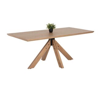 ΤΡΑΠΕΖΙ PAOLO HM9853 MDF ΜΕ ΚΑΠΛΑΜΑ ΦΡΑΞΙΝΟΥ-ΠΟΔΙΑ RUBBERWOOD-ΦΥΣΙΚΟ 180x90x75Yεκ |  Τραπεζάκια σαλονιού στο espiti