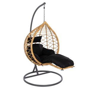 ΜΟΝΗ ΚΡΕΜΑΣΤΗ ΦΩΛΙΑ ME ΥΠΟΠΟΔΙΟ GRACIE HM5755.02 ΜΠΕΖ ΣΥΝΘ.RATTAN-ΓΚΡΙ ΜΕΤΑΛ.ΣΚΕΛΕΤΟΣ Φ104x200Υεκ |  Κούνιες στο espiti