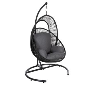 ΚΡΕΜΑΣΤΗ ΦΩΛΙΑ RULER HM6083 ΜΑΥΡΟ ΜΕΤΑΛΛΟ ΚΑΙ ΣΥΝΘ.RATTAN-ΓΚΡΙ ΜΑΞΙΛΑΡΙ 120x110x190Υ |  Κούνιες στο espiti
