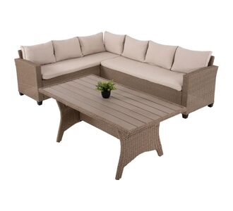 ΣΕΤ ΣΑΛΟΝΙ ΓΩΝΙΑ & ΤΡΑΠΕΖΙ CARSON HM6078.02 ΜΟΚΑ ΣΥΝΘ.RATTAN-ΜΑΞΙΛΑΡΙΑ |  Σαλόνια κήπου στο espiti