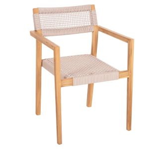 ΠΟΛΥΘΡΟΝΑ CHARLOTTE HM9637.07 ΞΥΛΟ TEAK ΦΥΣΙΚΟ & ΜΠΕΖ ΣΧΟΙΝΙ 58x61x81Yεκ. |  Καρέκλες στο espiti