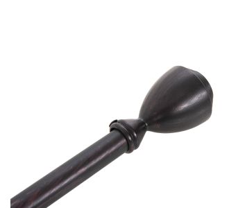 ΚΟΥΡΤΙΝΟΞΥΛΟ 110-210cm HM11280.03 ΜΕΤΑΛΛΙΚΟ ΠΤΥΣ/ΝΟ ΜΑΥΡΟ ΚΟΚΚΙΝΟ ΚΩΝΟΣ Ε-0316 |  Κουρτινόξυλα  στο espiti