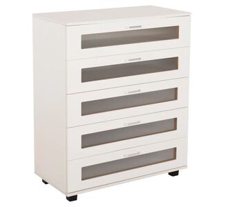 ΣΥΡΤΑΡΙΕΡΑ ΜΕΛΑΜΙΝΗΣ THORGAN HM9881.03 5 ΣΥΡΤΑΡΙΑ-ΛΕΥΚΟ ΧΡΩΜΑ 80Χ40Χ100Υεκ |  Συρταριέρες -Κονσόλες στο espiti