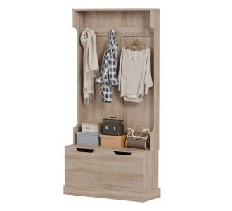 ΕΠΙΠΛΟ ΕΙΣΟΔΟΥ KAYLOR HM2475.01 ΜΕ ΚΡΕΜΑΣΤΡΕΣ&ΑΠΟΘ.ΧΩΡΟ-MDF ΣΕ ΣΟΝΑΜΑ 93x34x180Υεκ |  Βιτρίνες - Έπιπλα εισόδου στο espiti