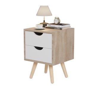 ΚΟΜΟΔΙΝΟ DINKL HM2472.04 ΜΕΛΑΜΙΝΗ- 2 ΣΥΡΤΑΡΙΑ ΣΟΝΑΜΑ-ΛΕΥΚΟ 29,7x29,7x45Υεκ |  Κομοδίνα στο espiti