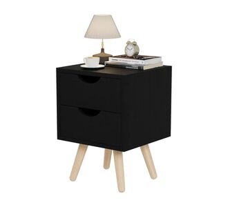 ΚΟΜΟΔΙΝΟ DINKL HM2472.02 ΜΕΛΑΜΙΝΗ-2 ΣΥΡΤΑΡΙΑ-WENGE 29,5x29,5x45Υεκ |  Κομοδίνα στο espiti
