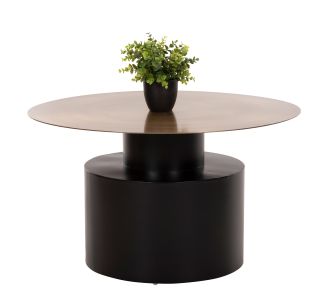 ΤΡΑΠΕΖΙ ΣΑΛΟΝΙΟΥ CUTTY HM9722 ΜΕΤΑΛΛIKO ΣΕ ΜΑΥΡΟ-ΣΚΟΥΡΟ ΧΑΛΚΙΝΟ Φ76x45,5Yεκ |  Τραπέζια στο espiti