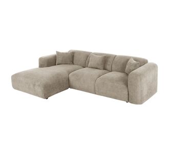 ΚΑΝΑΠΕΣ ΓΩΝΙΑ (ΑΡΙΣΤΕΡΗ) BRICKEN HM3275.01L ΜΠΕΖ ΥΦΑΣΜΑ 110-282x98-160x72Υεκ. |  Καναπέδες γωνιακοί στο espiti