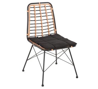 ΚΑΡΕΚΛΑ ΜΕΤΑΛΛΙΚΗ ALLEGRA HM5691.11 WICKER ΜΠΕΖ-ΜΑΥΡΟ 51x54x84Υεκ. |  Πολυθρόνες κήπου στο espiti