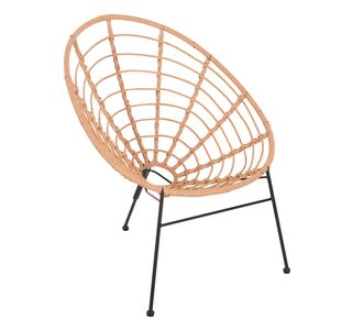 ΠΟΛΥΘΡΟΝΑ ΤΥΠΟΥ ΦΩΛΙΑ ΜΕΤΑΛΛΙΚΗ ALLEGRA HM5458.11 ΜΕ WICKER ΜΠΕΖ 73x78x88Υεκ. |  Πολυθρόνες κήπου στο espiti